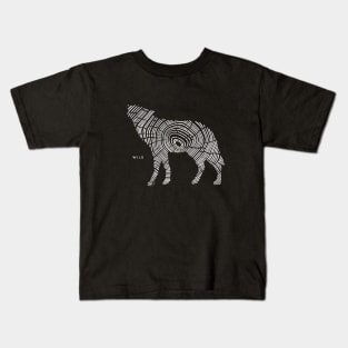 Wild Wood Wolf Kids T-Shirt